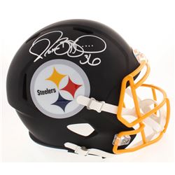 Jerome Bettis Signed Pittsburgh Steelers Full-Size Matte Black Speed Helmet (Beckett COA)