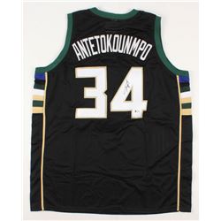 Giannis Antetokounmpo Signed Milwaukee Bucks Jersey (Beckett COA)
