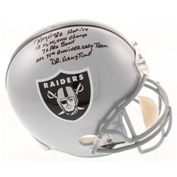 Ray Guy Signed Oakland Raiders Full-Size Helmet with Multiple Inscriptions (Radtke COA)