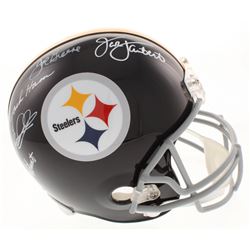 Steelers "Defensive Greats" Full-Size Helmet Signed By (5) With Joe Greene, Jack Ham, Jack Lambert, 
