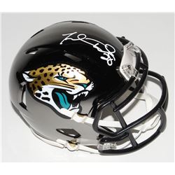 Fred Taylor Signed Jacksonville Jaguars Chrome Speed Mini-Helmet (Beckett COA)