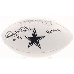 Randy White Signed Dallas Cowboys Logo Football Inscribed "HOF 94" (JSA COA)
