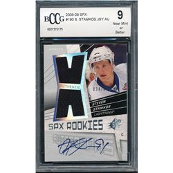 2008-09 SPx #190 Steven Stamkos Jersey Autograph RC  (BCCG 9)