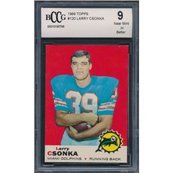 1969 Topps #120 Larry Csonka RC (BCCG 9)