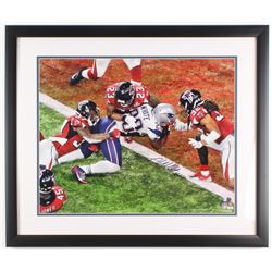 James White Signed New England Patriots 22x26 Custom Framed Photo (Fanatics COA)