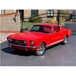 1965 FORD MUSTANG FASTBACK 4 SPEED FACTORY RED ON RED COMPREHENSIVE RESTORATION