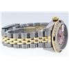Image 5 : Rolex Ladies Two Tone 14K Pink MOP Diamond Emerald & Sapphire Datejust Wriswatch