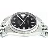 Image 5 : Rolex Mens Stainless Black Diamond 36MM Datejust Wristwatch