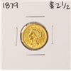 Image 1 : 1879 $2 1/2 Liberty Head Quarter Eagle Gold Coin