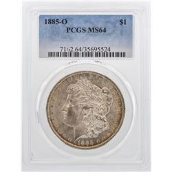 1885-O $1 Morgan Silver Dollar Coin PCGS MS64
