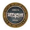 Image 1 : .999 Silver Crystal Casino Aruba $10 Casino Limited Edition Gaming Token