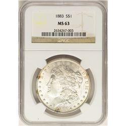 1883 $1 Morgan Silver Dollar Coin NGC MS63