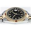 Image 6 : Rolex Mens Two Tone 14K Black String Diamond Lugs & Ruby Datejust Wristwatch