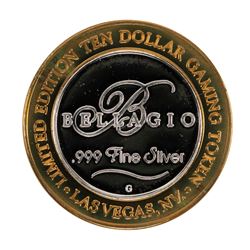 .999 Silver Bellagio Las Vegas, Nevada $10 Casino Limited Edition Gaming Token