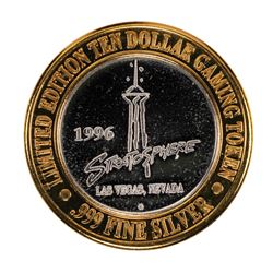 .999 Silver Stratosphere Las Vegas, NV $10 Casino Limited Edition Gaming Token