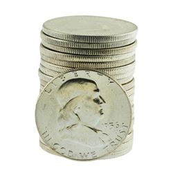 Roll of (20) Brilliant Uncirculated 1956 Franklin Half Dollar Coins