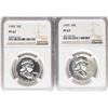Image 1 : Lot of 1958 & 1959 Franklin Half Dollar Coins NGC PF67