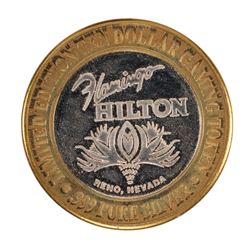 .999 Silver Flamingo Reno Nevada $10 Casino Limited Edition Gaming Token