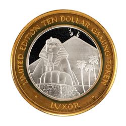 .999 Silver Luxor Las Vegas Nevada $10 Casino Limited Edition Gaming Token