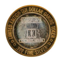 .999 Fine Silver Hilton Starlight Las Vegas $10 Casino Limited Edition Gaming To