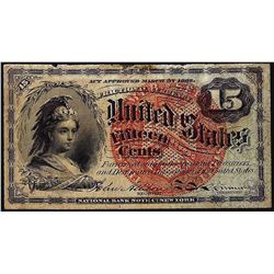 March 3, 1863 Fifteen Cents Fourth Issue Fractional Currency Note