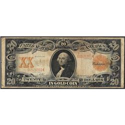 1906 $20 Gold Certificate Note