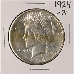1924-S $1 Peace Silver Dollar Coin