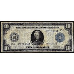 1914 $10 Federal Reserve Note Kansas City