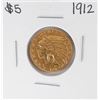 Image 1 : 1912 $5 Indian Head Half Eagle Gold Coin