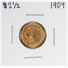 Image 1 : 1909 $2 1/2 Indian Head Quarter Eagle Gold Coin