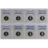 Image 1 : Lot of 1991-S to 1998-S Proof Silver Washington Quarter Coins PCGS PR69DCAM