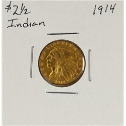 1914 $2 1/2 Liberty Head Quarter Eagle Gold Coin