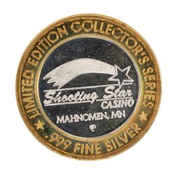 .999 Silver Shooting Star Casino Mahnomen, MN $10 Casino Limited Edition Gaming