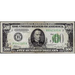 1934A $500 Federal Reserve Note New York