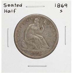 1869-S Seated Liberty Half Dollar Coin