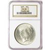 Image 1 : 1925 $1 Peace Silver Dollar Coin NGC MS65