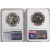 Image 2 : Lot of (2) Chipped Slabs 1959 Proof Franklin Half Dollar Coins NGC PF66