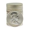 Image 1 : Roll of (20) Brilliant Uncirculated 1963 Franklin Half Dollar Coins