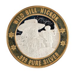 .999 Silver Lawmen Series Wild Bill Hickok $10 Limited Edition Casino Gaming Tok