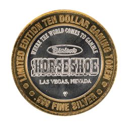 .999 Silver Binion's Horseshoe Las Vegas, NV $10 Casino Limited Edition Gaming T