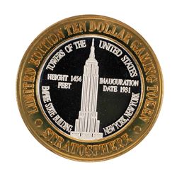 .999 Silver Stratosphere Las Vegas, NV $10 Casino Limited Edition Gaming Token