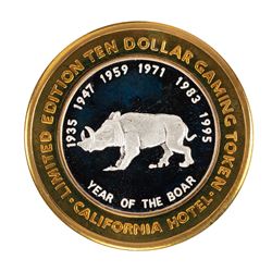 .999 Silver Sam Boyd's California $10 Casino Limited Edition Gaming Token