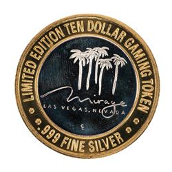 .999 Silver Mirage Las Vegas Nevada $10 Casino Limited Edition Gaming Token