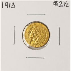 1913 $2 1/2 Indian Head Quarter Eagle Gold Coin