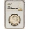 Image 1 : 1923 Monroe Centennial Commemorative Half Dollar Coin NGC MS66