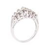 Image 4 : 14KT White Gold 0.96 ctw Diamond Anniversary Ring