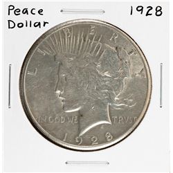 1928 $1 Peace Silver Dollar Coin