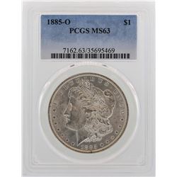 1885-O $1 Morgan Silver Dollar Coin PCGS MS63