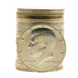 Roll of (20) Brilliant Uncirculated 1976-S Bicentennial 40% Silver Half Dollar C