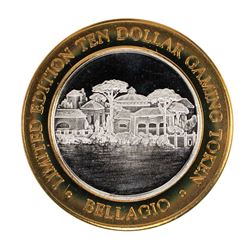 .999 Silver Bellagio Las Vegas, Nevada $10 Casino Limited Edition Gaming Token